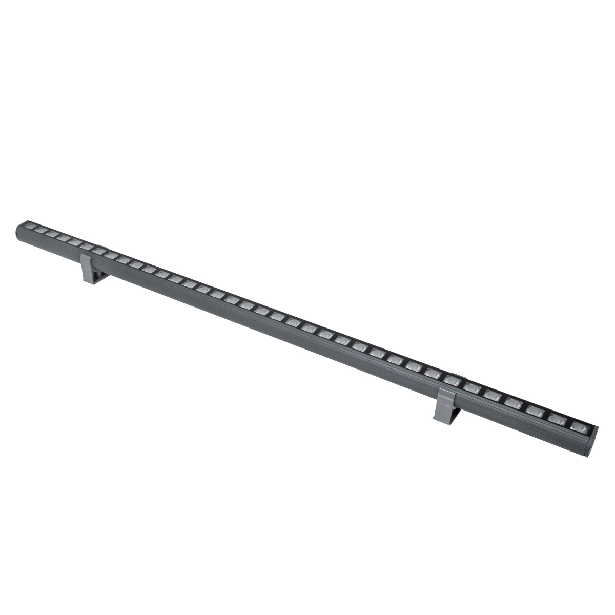 GLOBOSTAR® WASHERPANDA 90582 Μπάρα Φωτισμού Wall Washer LED 36W 3780lm 15° DC 24V Αδιάβροχο IP67 Ultra Θερμό Λευκό 2200K Dimmable - Bridgelux SMD Chip - Γκρι Ανθρακί - Μ100 x Π4 x Υ3.5cm - 3 Χρόνια Εγγύηση - Image 2