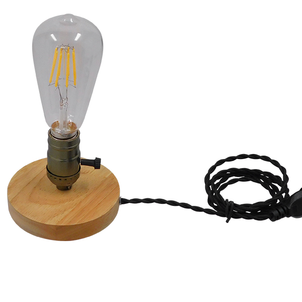 GLOBOSTAR® NOX 91048 Μοντέρνο Επιτραπέζιο Φωτιστικό Πορτατίφ με Ντουί 1 x E27 AC 220-240V IP20 - Μπεζ & Μπρούτζινο - Μ12 x Π12 x Υ10.6cm - Image 2