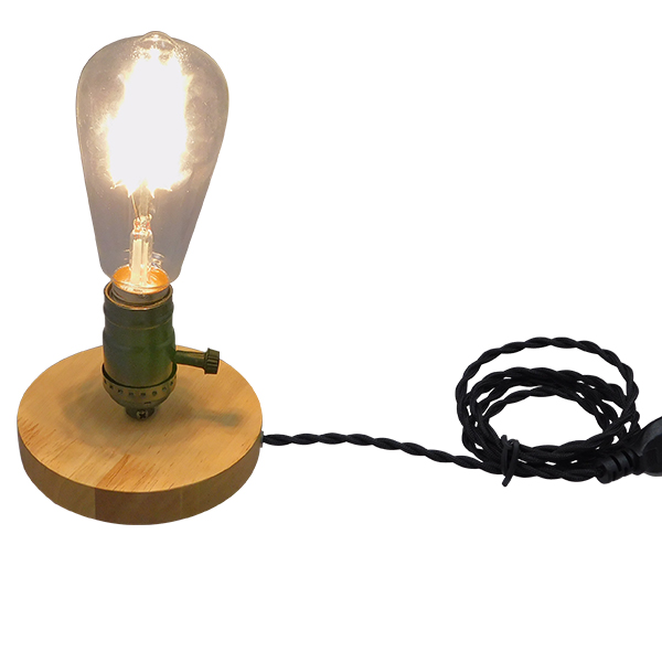 GLOBOSTAR® NOX 91049 Μοντέρνο Επιτραπέζιο Φωτιστικό Πορτατίφ με Ντουί 1 x E27 AC 220-240V IP20 - Μπεζ & Μαύρο - Μ12 x Π12 x Υ10.6cm - Image 3