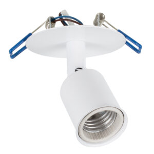 GLOBOSTAR® SARA 00848 Χωνευτό Φωτιστικό Οροφής με Ντουί 1 x E27 AC 220-240V IP20 - Λευκό - Μ8 x Π8 x Υ8.5cm / Q7cm