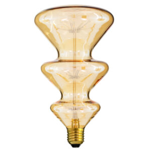 GLOBOSTAR® DECOTREE 99215 Λάμπα E27 CM115 LED 4W 400lm 360° AC 220-240V IP20 Ultra Θερμό Λευκό 2200K - Diode HP Filament Chip - Μελί - Μ12.1 x Π12.1 x Υ22cm - 3 Χρόνια Εγγύηση