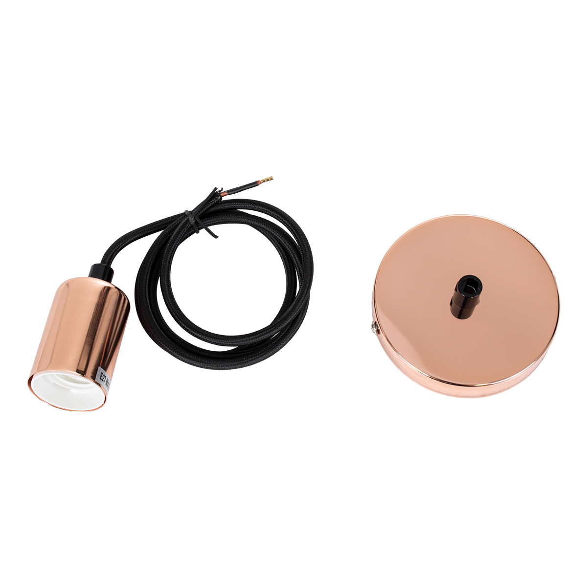 GLOBOSTAR® DOUITO 99422 Μοντέρνο Κρεμαστό Φωτιστικό Οροφής με Ντουί 1 x E27 AC 220-240V IP20 - Χάλκινο - Μ4 x Π4 x Υ110cm - Image 4