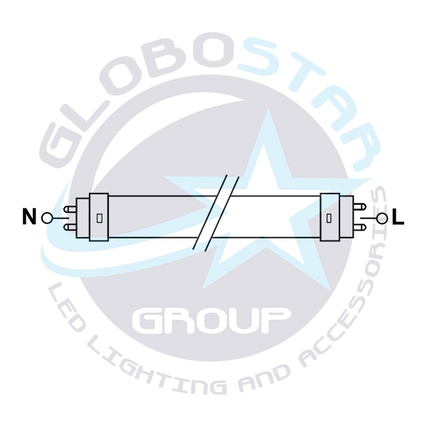 GloboStar® 76187 Λάμπα LED Τύπου Φθορίου T8 Αλουμινίου Τροφοδοσίας Δύο Άκρων 150cm 25W 230V 2300lm 180° με Καθαρό Κάλυμμα Θερμό Λευκό 3000K - Image 3