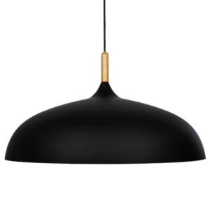 GLOBOSTAR® VALLETE 01259 Μοντέρνο Κρεμαστό Φωτιστικό Οροφής με Ντουί 1 x E27 AC 220-240V IP20 - Μαύρο & Μπεζ - Μ60 x Π60 x Υ35cm
