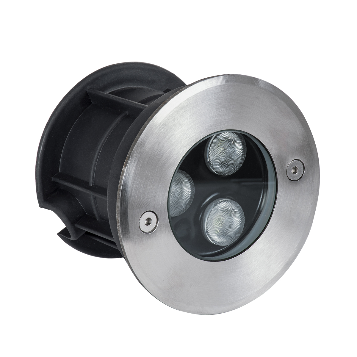 GloboStar® UNDERGROUND-FANI S-90981 Χωνευτό Φωτιστικό Σποτ Δαπέδου LED 12W 1020lm 60° DC 24V Αδιάβροχο IP68 Φ10 x Υ7.5cm RGBW DMX512 - Ανοξείδωτο Ατσάλι - Image 2