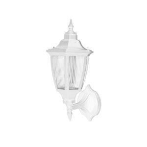 GLOBOSTAR® ENGLAND 202-0012 Vintage Φωτιστικό Τοίχου - Απλίκα με Ντουί 1 x E27 AC 220-240V IP44 - Λευκό - Μ25 x Π20 x Υ42cm