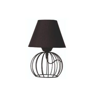 GLOBOSTAR® SHAPE 202-0057 Μοντέρνο Επιτραπέζιο Φωτιστικό Πορτατίφ με Ντουί 1 x E27 AC 220-240V IP20 - Μαύρο - Μ19 x Π19 x Υ28cm