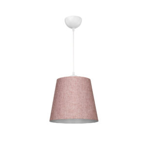 GLOBOSTAR® CONEY 203-0072 Μοντέρνο Κρεμαστό Φωτιστικό Οροφής με Ντουί 1 x E27 AC 220-240V IP20 - Ροζ - Μ26 x Π26 x Υ25cm