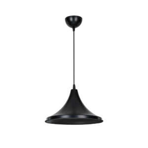 GLOBOSTAR® BELFRY 203-0078 Μοντέρνο Κρεμαστό Φωτιστικό Οροφής με Ντουί 1 x E27 AC 220-240V IP20 - Μαύρο - Μ29.5 x Π29.5 x Υ21cm