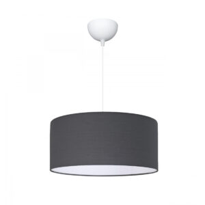 GLOBOSTAR® LOFTY 204-0093 Μοντέρνο Κρεμαστό Φωτιστικό Οροφής με Ντουί 1 x E27 AC 220-240V IP20 - Γκρι - Μ37 x Π37 x Υ21cm