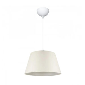 GLOBOSTAR® TRIANGLE 204-0089 Μοντέρνο Κρεμαστό Φωτιστικό Οροφής με Ντουί 1 x E27 AC 220-240V IP20 - Λευκό - Μ35 x Π35 x Υ24cm