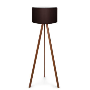 GLOBOSTAR® SAGA 204-0034 Μοντέρνο Επιδαπέδιο Φωτιστικό με Ντουί 1 x E27 AC 220-240V IP20 - Καφέ - Μ38 x Π38 x Υ140cm