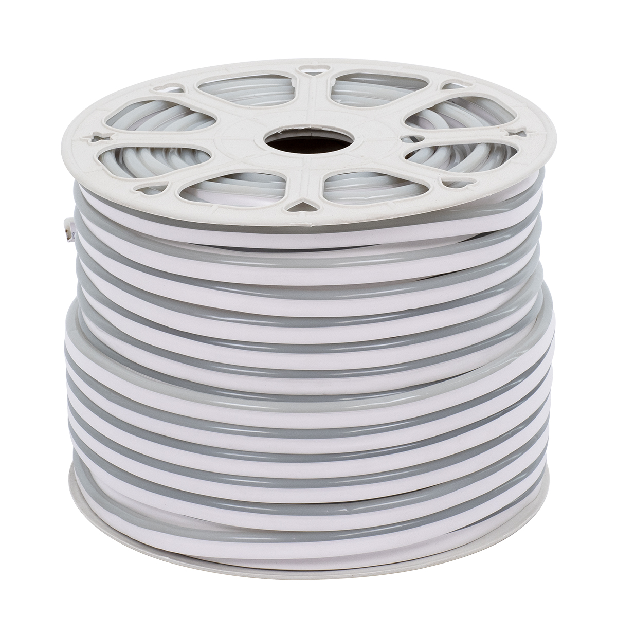 GLOBOSTAR® NEOVALE 70570 Ταινία Neon Flex LED 12W/m 1080lm/m 120° DC 220-240V Αδιάβροχο IP65 120 x SMD2835 Chip/m Ψυχρό Λευκό 6000K Dimmable - Sanan SMD Chip - Μ100 x Π0.8 x Υ1.6cm - 3 Χρόνια Εγγύηση - Image 2