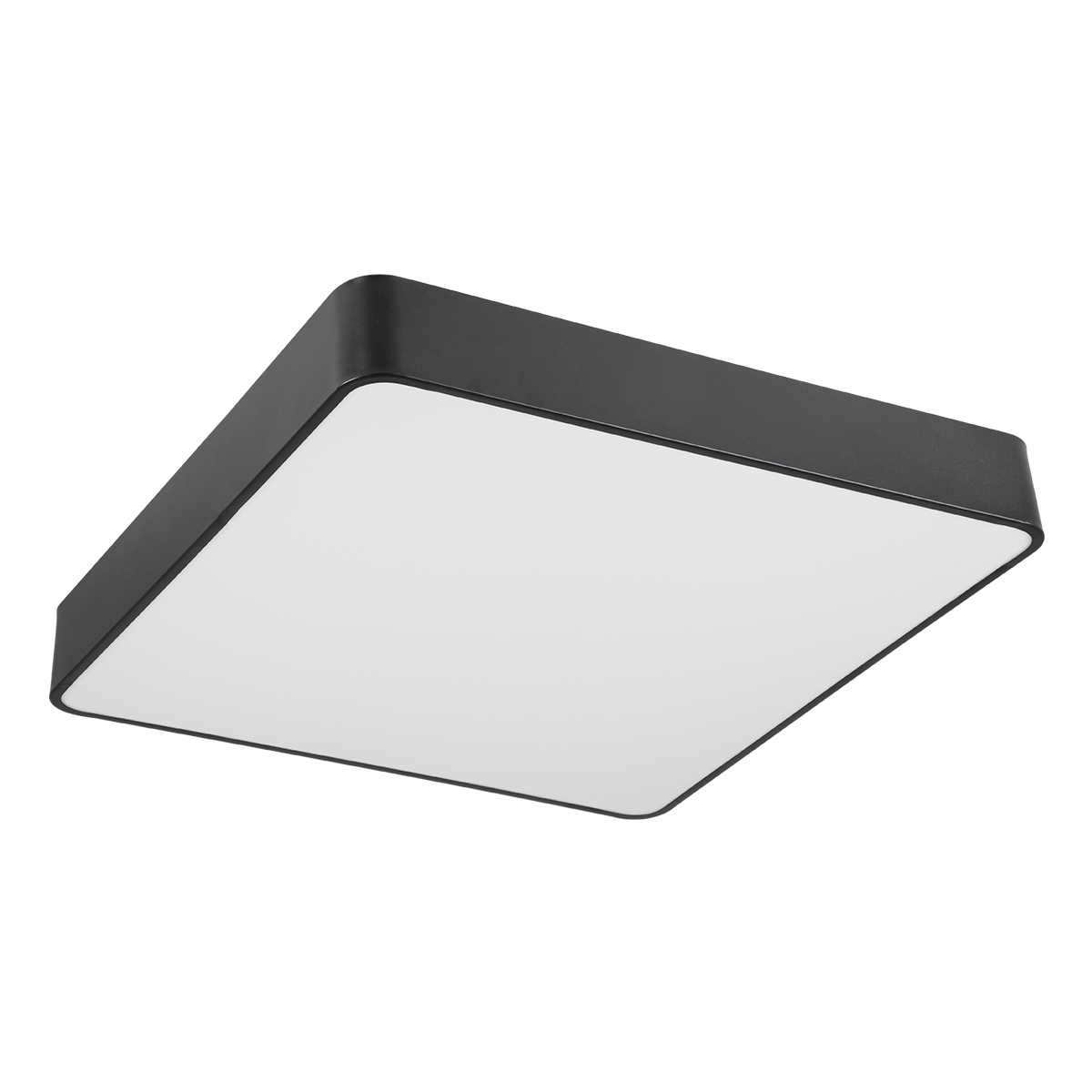 GLOBOSTAR® KAMALA 61208-S Μοντέρνο Φωτιστικό Οροφής LED 75W 8625lm 120° AC 220-240V IP20 Ρυθμιζόμενο Λευκό CCT με Χειριστήριο από 2700K έως 6000K Dimmable - Lumileds SMD Chip - Μαύρο Ματ - Μ60 x Π60 x Υ8cm - 3 Χρόνια Εγγύηση - Image 2