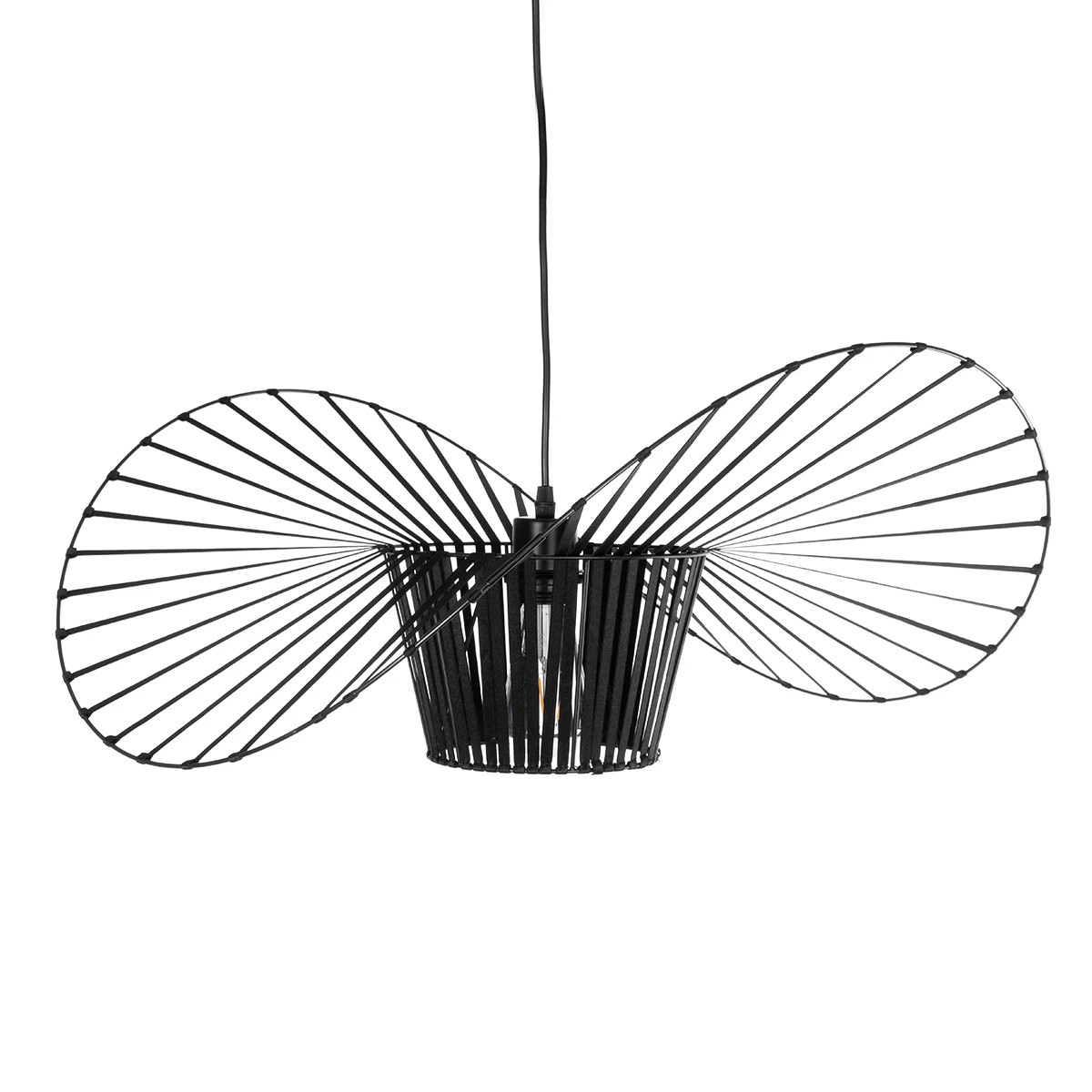 GLOBOSTAR® LUMINOVA 61464 Μοντέρνο Κρεμαστό Φωτιστικό Οροφής με Ντουί 1 x E27 AC 220-240V IP20 - Μαύρο - Μ60 x Π60 x Υ25cm - Image 4