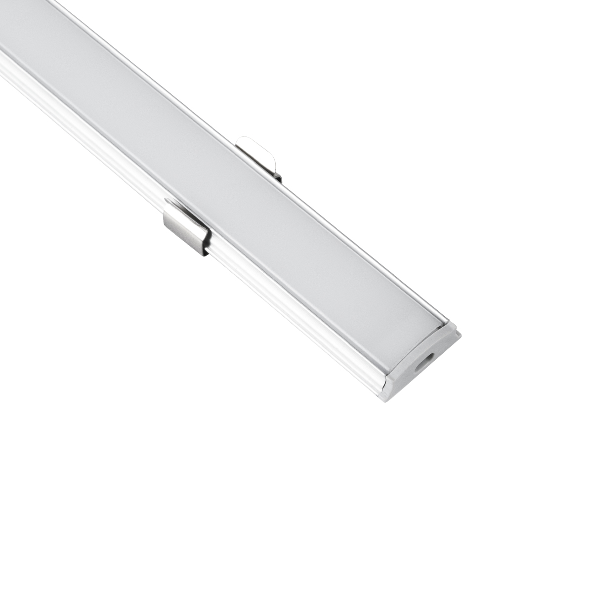 GLOBOSTAR® ALP-LINEAR CURBARIO 70802-3M Επιφανειακό Εύκαμπτο Προφίλ Αλουμινίου με Λευκό Γαλακτερό Πατητό Κάλυμμα για Ταινίες LED IP20 - Ασημί & Λευκό - Μ300 x Π1.8 x Υ0.5cm - Πακέτο 5 Τεμαχίων - Image 3