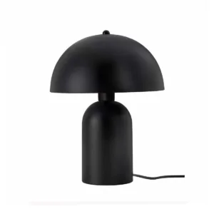 GLOBOSTAR® GASCO 204-0146 Μοντέρνο Επιτραπέζιο Φωτιστικό Πορτατίφ με Ντουί 1 x E27 AC 220-240V IP20 - Μαύρο - Μ25 x Π25 x Υ35cm