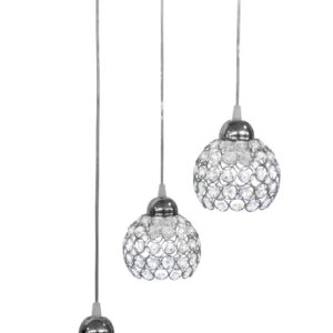 CHRIS 3L PENDEL NIKEL CRYSTAL