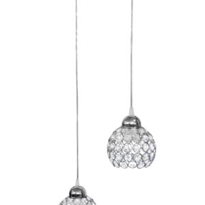 CHRIS 2L PENDEL NIKEL CRYSTAL
