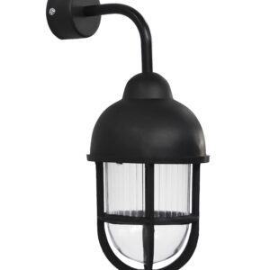 SLP-900AS BLACK 90⁰ Επιτοίχιο φωτιστικό Ε/27 μαύρο