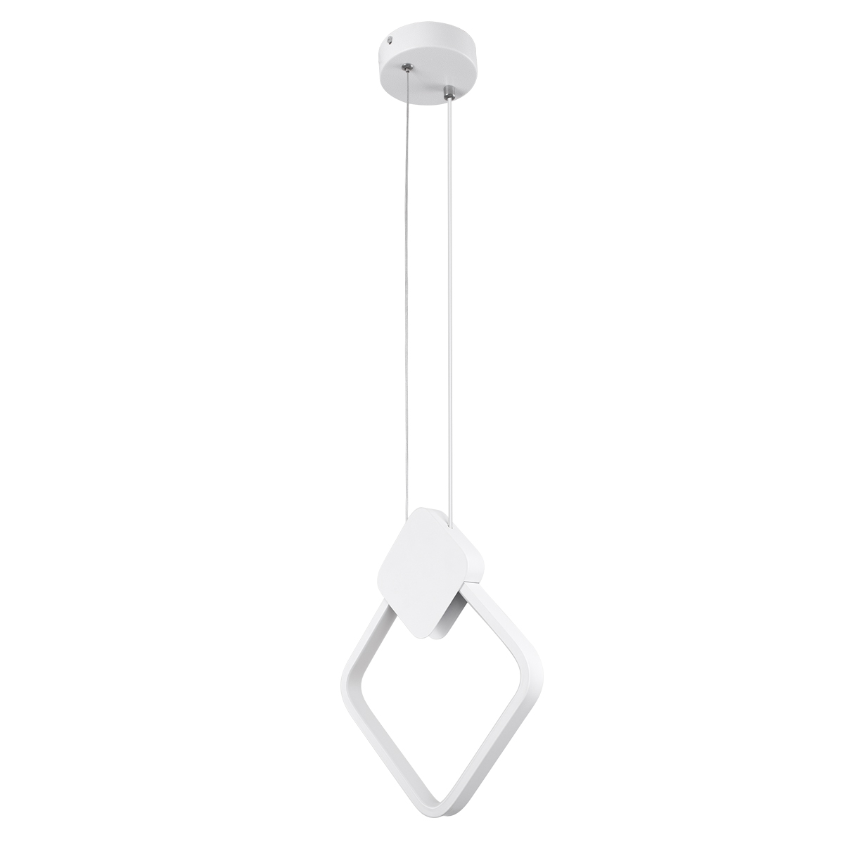 GLOBOSTAR® MARY 61083 Μοντέρνο Κρεμαστό Φωτιστικό Οροφής LED 12W 1440lm 300° AC 220-240V IP20 Ρυθμιζόμενο Λευκό CCT με On/Off 2700K/4500K/6000K - Lumileds SMD Chip - Λευκό - Μ20 x Π2.3 x Υ28.5cm - 3 Χρόνια Εγγύηση - Image 3