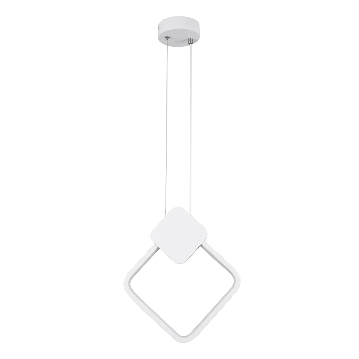 GLOBOSTAR® MARY 61083 Μοντέρνο Κρεμαστό Φωτιστικό Οροφής LED 12W 1440lm 300° AC 220-240V IP20 Ρυθμιζόμενο Λευκό CCT με On/Off 2700K/4500K/6000K - Lumileds SMD Chip - Λευκό - Μ20 x Π2.3 x Υ28.5cm - 3 Χρόνια Εγγύηση - Image 4