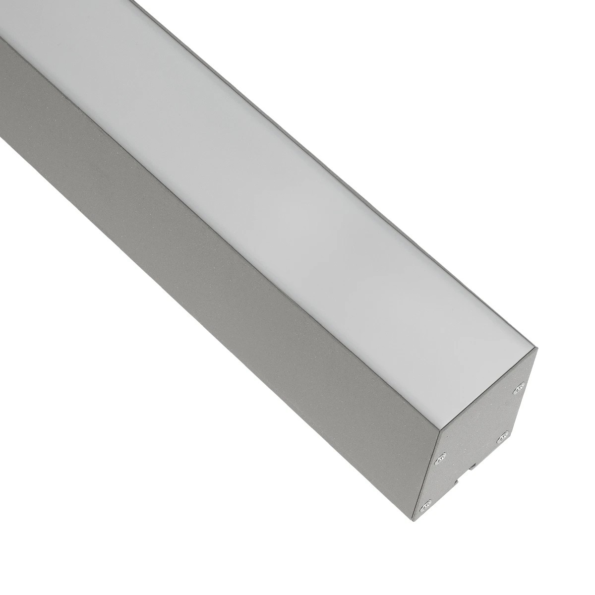 GLOBOSTAR® ALP-LINEAR BRIGHTRAIL 61776-3M Επιφανειακό / Κρεμαστό / Επιτοίχιο Προφίλ Αλουμινίου με Λευκό Γαλακτερό Πατητό Κάλυμμα για Ταινίες LED IP20 - Γκρι Ανθρακί Ματ - Μ300 x Π5 x Υ7.5cm - Image 3