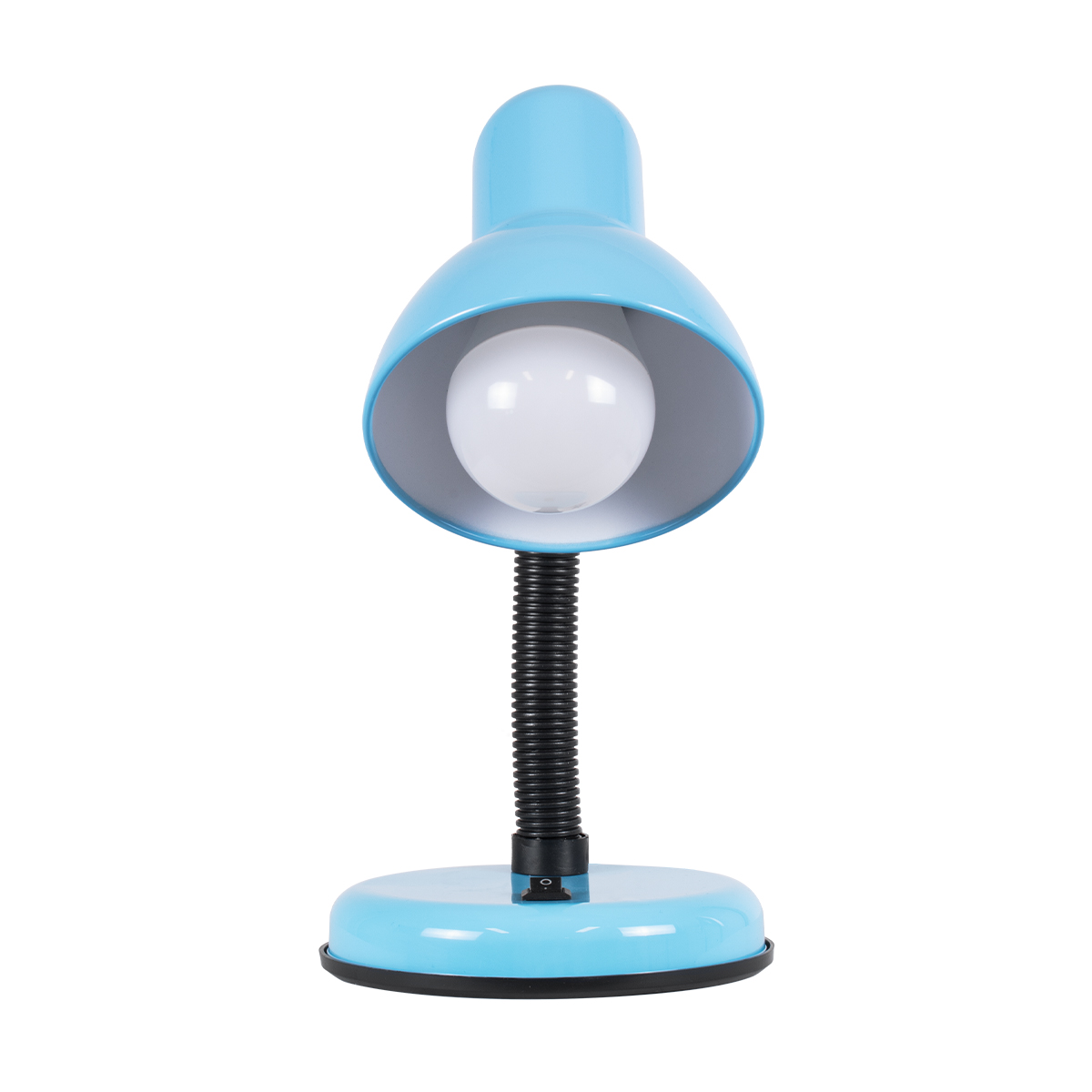 GLOBOSTAR® STUDENT 01532 Μοντέρνο Επιτραπέζιο Φωτιστικό Πορτατίφ με Ντουί 1 x E27 AC 220-240V IP20 - Γαλάζιο & Μαύρο - Μ12 x Π12 x Υ32cm - Image 4