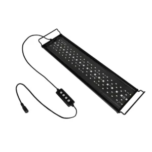 GLOBOSTAR® AQUARIUS 79679 Φωτιστικό Ενυδρείου με Ενσωματωμένο Χειριστήριο LED 16W 800lm 120° AC 220-240V Αδιάβροχο IP44 Πολύχρωμο RGBW Dimmable – Sanan SMD Chip – Μαύρο – Μ45 x Π11 x Υ3cm – 2 Χρόνια Εγγύηση