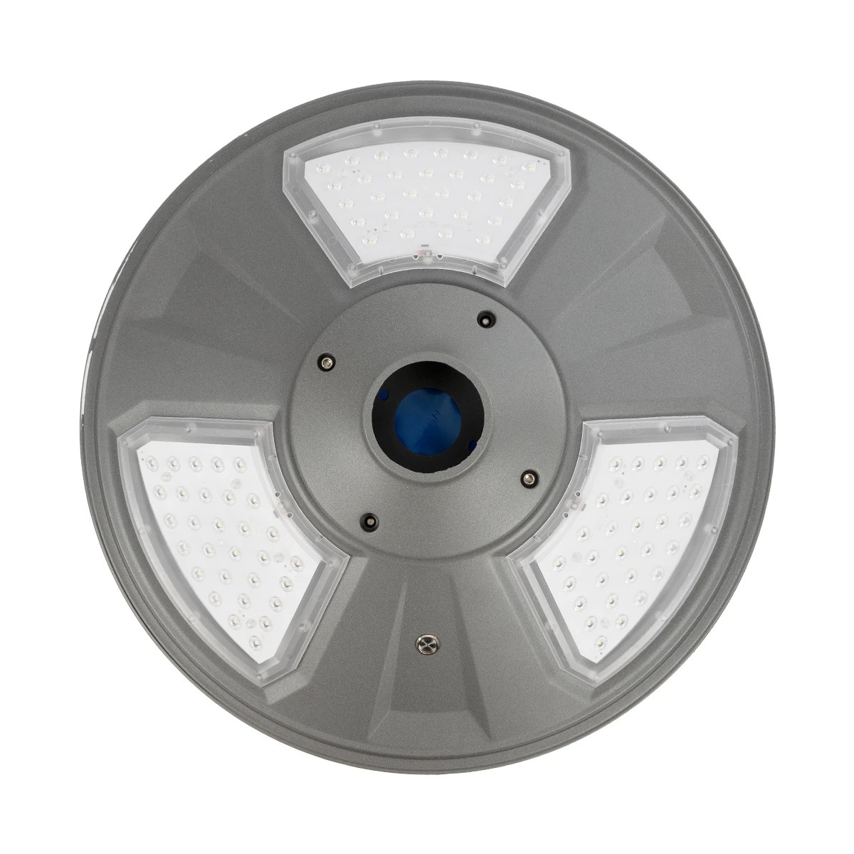 GLOBOSTAR® PARK 90500 Φωτιστικό Κεφαλής Post Top Πλατείας/Πάρκου LED 20W 900lm 120° με Ενσωματωμένο Φωτοβολταϊκό Panel 6V 20W & Επαναφορτιζόμενη Μπαταρία Li-ion 3.2V 25000mAh με Αισθητήρα Ημέρας-Νύχτας Αδιάβροχο IP65 Ψυχρό Λευκό 6000K - Γκρι Ανθρακί - Μ50 x Π50 x Υ19cm - 2 Χρόνια Εγγύηση - Image 4