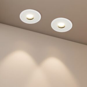 kelvo® PINADO KLV-101-0127 Χωνευτό Φωτιστικό Downlight Σποτ LED 7W 840lm 15° AC 220-240V IP20 Θερμό Λευκό 2700K - Bridgelux COB Chip & TÜV SÜD Driver - Λευκό Ματ - Μ8.3 x Π8.3 x Υ8.2cm / Q7.3cm - 5 Χρόνια Εγγύηση