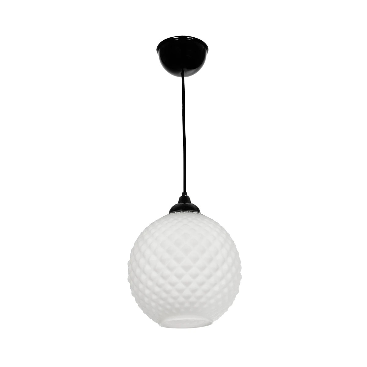 GLOBOSTAR® KEGEL 206-0004 Μοντέρνο Κρεμαστό Φωτιστικό Οροφής με Ντουί 1 x E27 AC 220-240V IP20 - Λευκό - Μ20 x Π20 x Υ20cm - Image 3