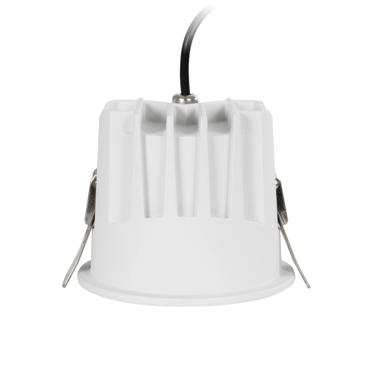 GLOBOSTAR® DUSTY 60341 Χωνευτό Downlight Σποτ LED 12W 1320lm 45° AC 220-240V Αδιάβροχο IP65 Θερμό Λευκό 2700K - Bridgelux COB Chip & TÜV SÜD Driver - Λευκό & Μαύρο Ματ - Μ8.5 x Π8.5 x Υ7cm m / Q7.2cm - 5 Χρόνια Εγγύηση - Image 4
