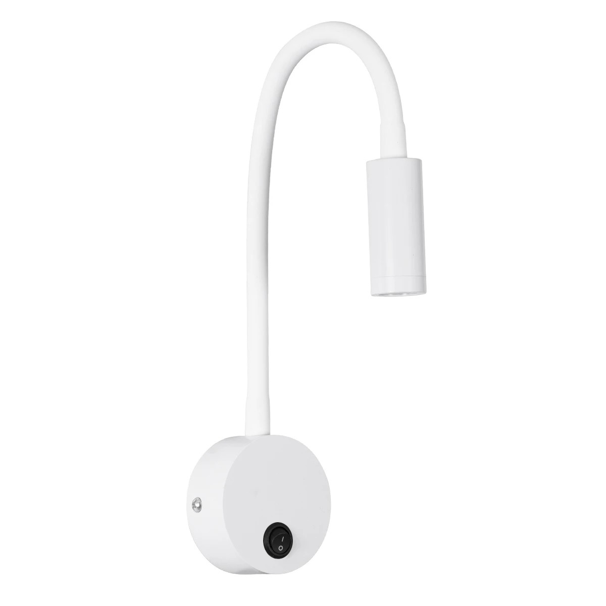 GLOBOSTAR® GOOSE 61688 Μοντέρνο Φωτιστικό Τοίχου - Απλίκα Ξενοδοχείου Reading Light LED 3W 300lm 36° AC 220-240V IP20 Θερμό Λευκό 2700K - CREE XPE Chip & TÜV SÜD Driver - Λευκό Ματ - Μ6.5 x Π15 x Υ24.5cm - 3 Χρόνια Εγγύηση - Image 2