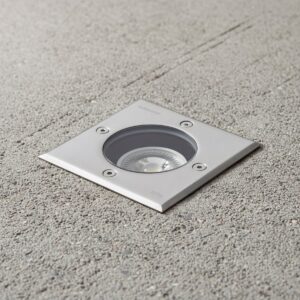 kelvo® KERIA KLV-101-0276 Χωνευτό Φωτιστικό Σποτ Δαπέδου για Λάμπα MR16 με Ντουί GU10 AC 220-240V Αδιάβροχο IP68 IK09 - Ανοξείδωτο Ατσάλι SS316 - Μ11 x Π11 x Υ11.5cm / Q10.4cm