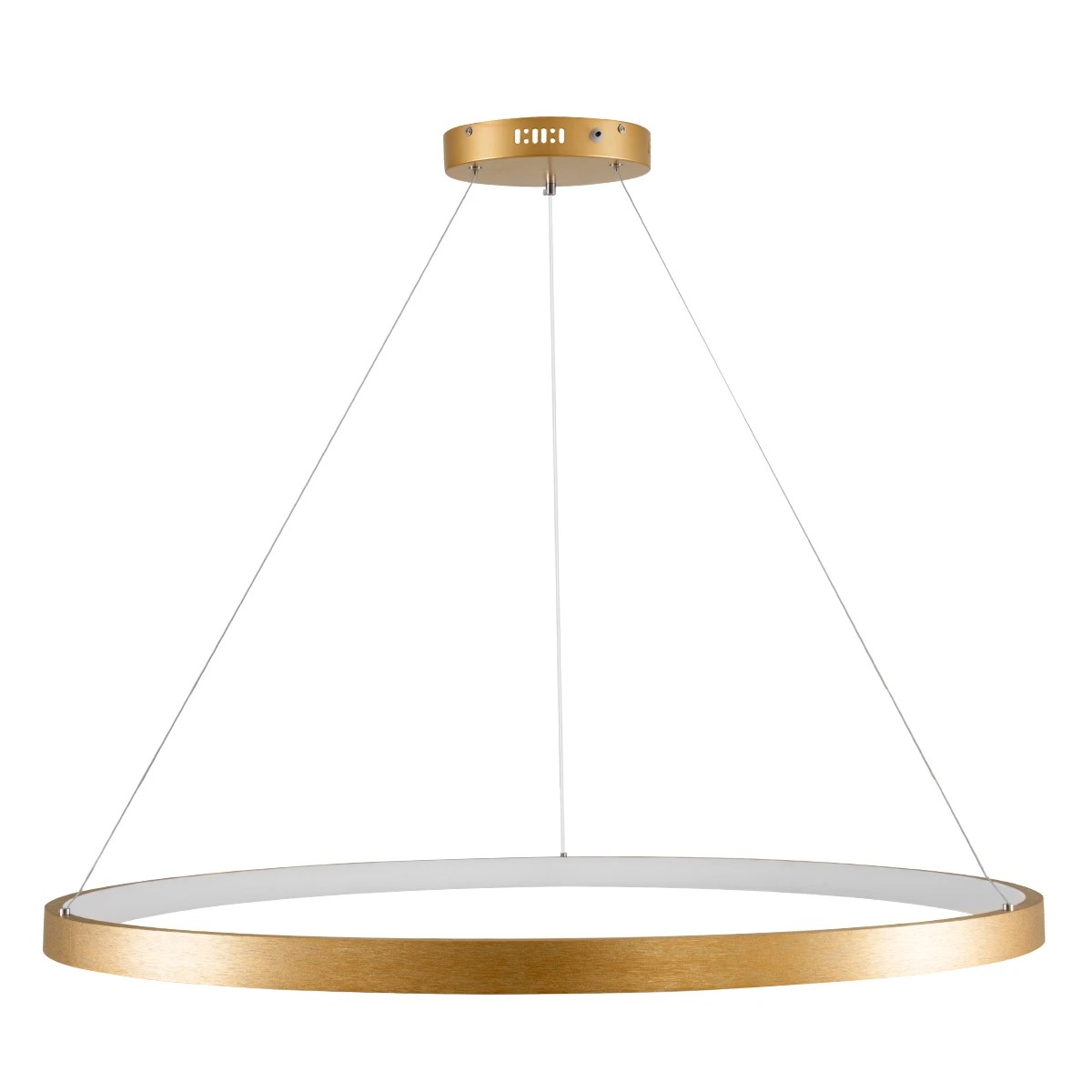 kelvo® NEMESIS KLV-101-0216 Κρεμαστό Φωτιστικό Οροφής LED 75W 7500lm 180° AC 220-240V IP20 Ρυθμιζόμενο Λευκό CCT με Χειριστήριο από 2700K έως 6000K Dimmable - Lumileds SMD Chip - Χρυσό Πλατίνα - Μ100 x Π100 x Υ4cm - 3 Χρόνια Εγγύηση - Image 4
