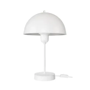 GLOBOSTAR® GAZETA 203-0301 Μοντέρνο Επιτραπέζιο Φωτιστικό Πορτατίφ με Ντουί 1 x E27 AC 220-240V IP20 - Λευκό  - Μ25 x Π25 x Υ39cm