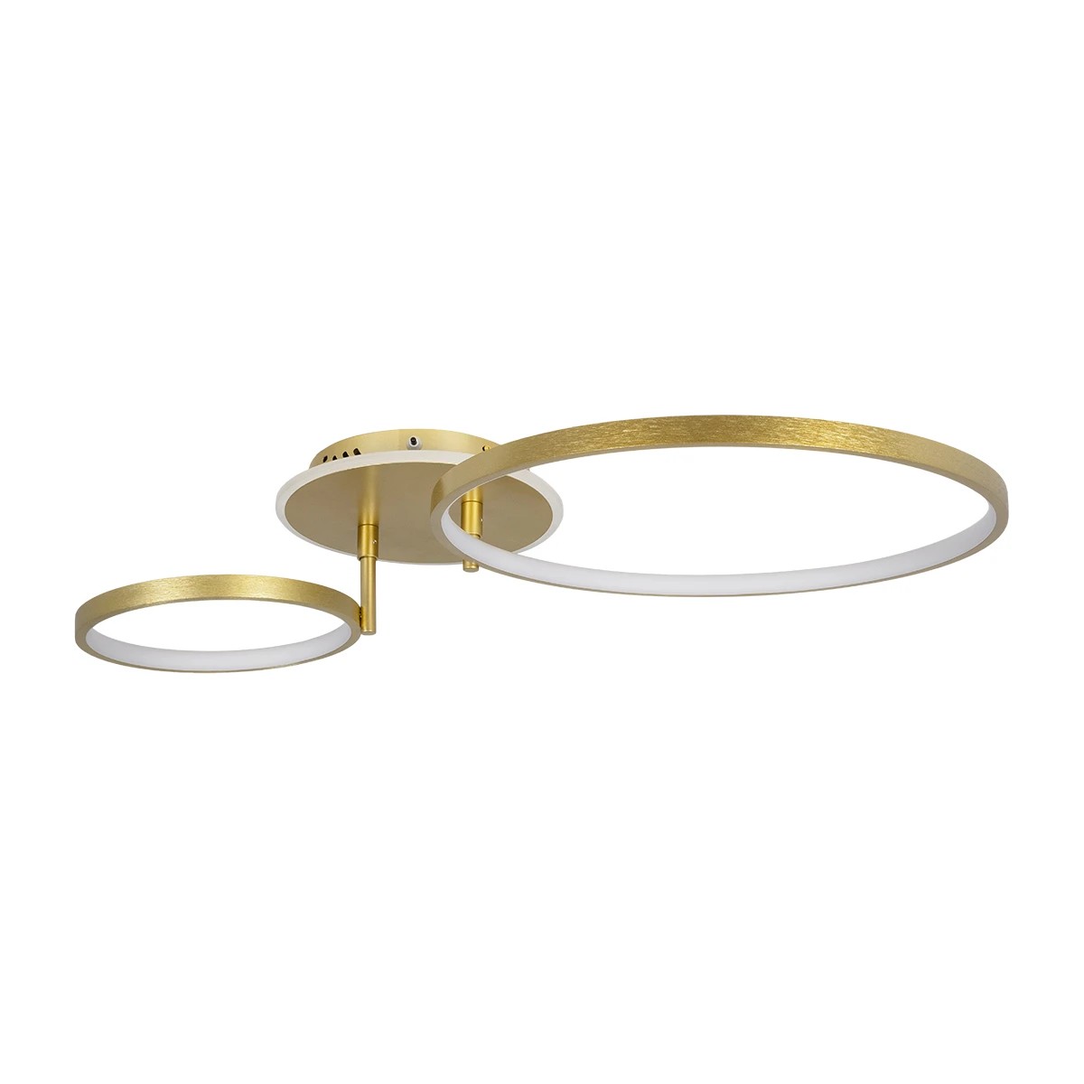 GLOBOSTAR® NEMESIS 61107 Μοντέρνο Φωτιστικό Οροφής LED 67W 7573lm 360° AC 220-240V IP20 Ρυθμιζόμενο Λευκό CCT με Χειριστήριο από 2700K έως 6000K Dimmable - Lumileds SMD Chip - Χρυσό Βούρτσας - Μ84 x Π45 x Υ13cm - 3 Χρόνια Εγγύηση - Image 3