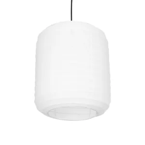 GLOBOSTAR® ROMINA 62000 Μοντέρνο Κρεμαστό Φωτιστικό Οροφής με Ντουί 1 x E27 AC 220-240V IP20 - Λευκό - Μ30 x Π30 x Υ37cm