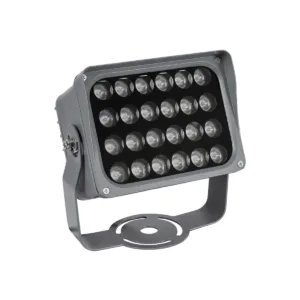 GLOBOSTAR® FLOODXENA 90131 Προβολέας Σποτ Wall Washer LED 24W 2040lm 10° AC 220-240V Αδιάβροχο IP65 Μπλε - Bridgelux SMD Chip - Γκρι Ανθρακί - Μ18 x Π13.5 x Υ18cm - 3 Χρόνια Εγγύηση