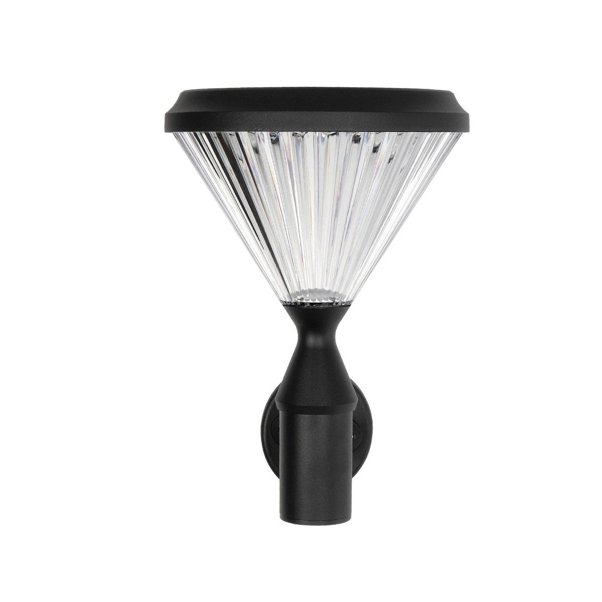 GLOBOSTAR® SOLARTIS 90527 Μοντέρνο Φωτιστικό Τοίχου - Απλίκα LED 10W 1000lm 180° με Ενσωματωμένο Φωτοβολταϊκό Panel 6V 5W & Επαναφορτιζόμενη Μπαταρία Li-ion 3.2V 6000mAh με Αισθητήρα Ημέρας-Νύχτας Αδιάβροχο IP65 Ψυχρό Λευκό 6000K - Sanan SMD Chip - Μαύρο - Μ26.5 x Π30 x Υ40cm - 2 Χρόνια Εγγύηση - Image 3