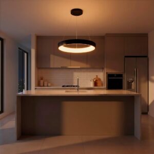 kelvo® SALEM KLV-101-0289 Κρεμαστό Φωτιστικό Οροφής LED 105W 10500lm 120° AC 220-240V IP20 Ρυθμιζόμενο Λευκό CCT με Χειριστήριο από 2700K έως 6000K Dimmable – Lumileds SMD Chip – Μαύρο Ματ – Μ60 x Π60 x Υ6cm – 3 Χρόνια Εγγύηση