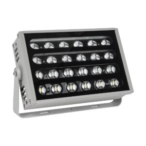 GLOBOSTAR® FLOODKENA 999-0274 Προβολέας Σποτ Wall Washer LED 40W 3400lm 120° AC 220-240V Αδιάβροχο IP67 Πολύχρωμο RGBW – Bridgelux SMD Chip – Γκρι Ανθρακί – Μ24.5 x Π6 x Υ16.3cm – 3 Χρόνια Εγγύηση