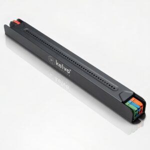 kelvo® PULSE KLV-107-0005 Ultra Slim Τροφοδοτικό/Μετασχηματιστής Class I PELV 200W 8.3A AC 220-240V σε DC 24V IP20 – Γκρι Ανθρακί Ματ – Μ28 x Π2.6 x Υ2.4cm – 5 Χρόνια Εγγύηση