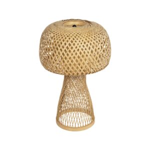 GLOBOSTAR® SELVA 01995 Boho Επιτραπέζιο Φωτιστικό Πορτατίφ με Ντουί 1 x E27 AC 220-240V IP20 – Μπεζ – Μ30 x Π30 x Υ45cm