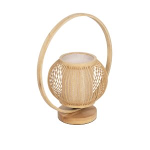 GLOBOSTAR® TULUMKO 02009 Boho Επιτραπέζιο Φωτιστικό Πορτατίφ με Ντουί 1 x E27 AC 220-240V IP20 – Μπεζ – Μ30 x Π18 x Υ32cm