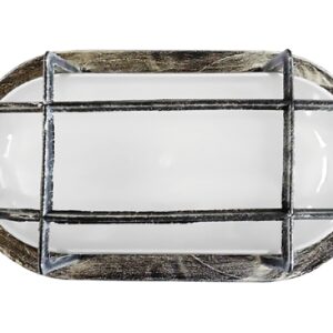 Φωτιστικό χελώνα  HER-400 SILVER ΟΒΑΛ ΠΛΕΓΜΑ