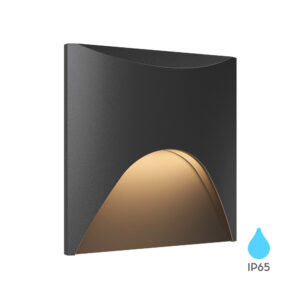 Απλίκα χωνευτή "Veksus" IP65 3000k 180lm Μαύρη