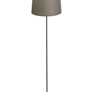 HFLB-06 ΚΩΝ.Φ40 FLOOR LAMP BLACK-ΑΜΜΟΥ ΔΑΠΕΔΟΥ ΜΕ ΑΜΠΑΖΟΥΡ Φ40 ΚΩΝΙΚΟ