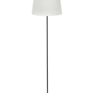 HFLB-01 ΚΩΝ. Φ35 FLOOR LAMP BLACK-ΛΕΥΚΟ/ΚΡΕΜ ΔΑΠΕΔΟΥ ΜΕ ΑΜΠΑΖΟΥΡ Φ35 ΚΩΝΙΚΟ